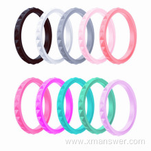 Custom silicone wedding ring for women